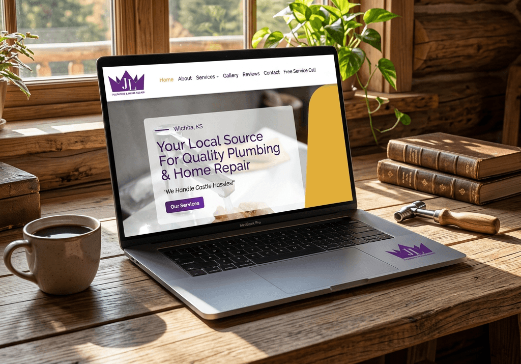 JL Plumbing and Home Repair website mockup